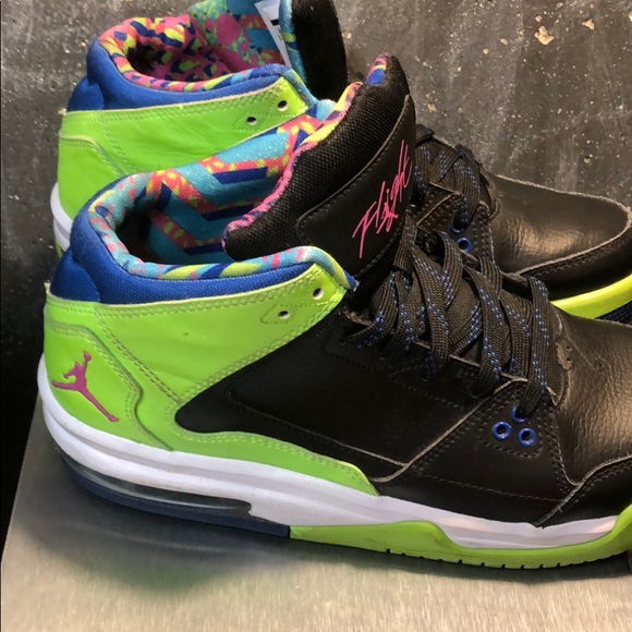 Jordan | Shoes | Air Jordan Flight Origin Neon Basketball 6y | Poshmark